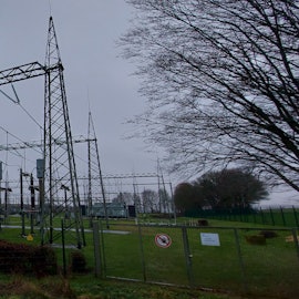 Das Umspannwerk in der Gemeinde Dahlem im Kreis Euskirchen.
