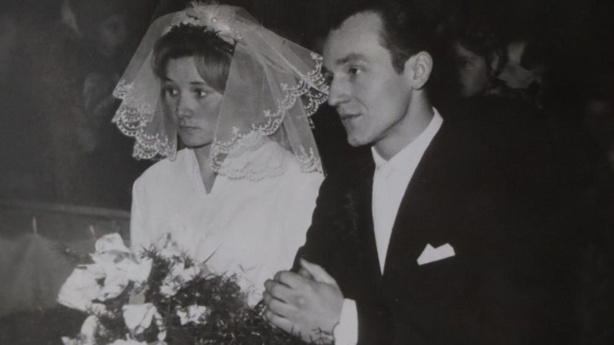 Adelheid und Berthold Cwielong bei ihrer Heirat 1962