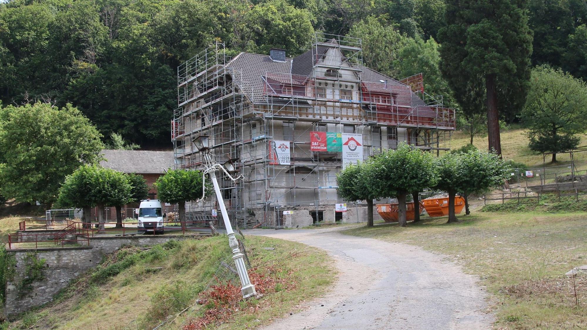 Bild vom Umbau des Burghofs Königswinter