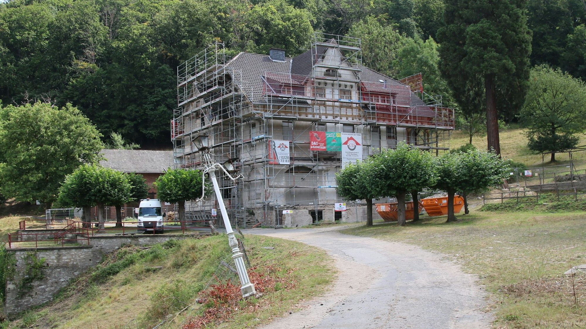 Bild vom Umbau des Burghofs Königswinter