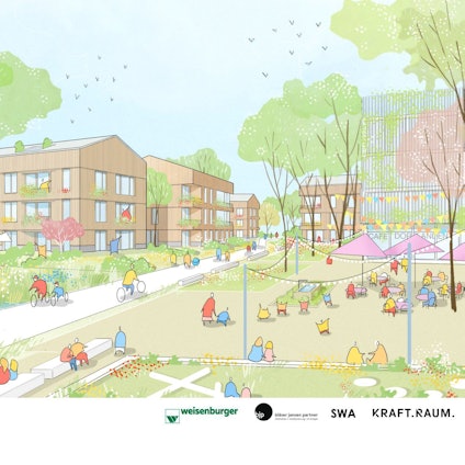 Eine Darstellung des neuen Quartiers.