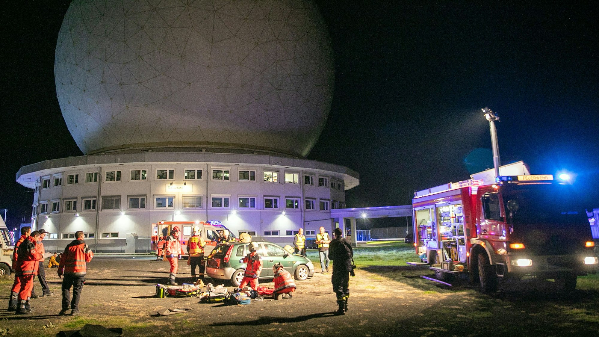 Die Wachtberger Feuerwehr übt Ende Oktober bei Fraunhofer in Wachtberg-Werthhoven