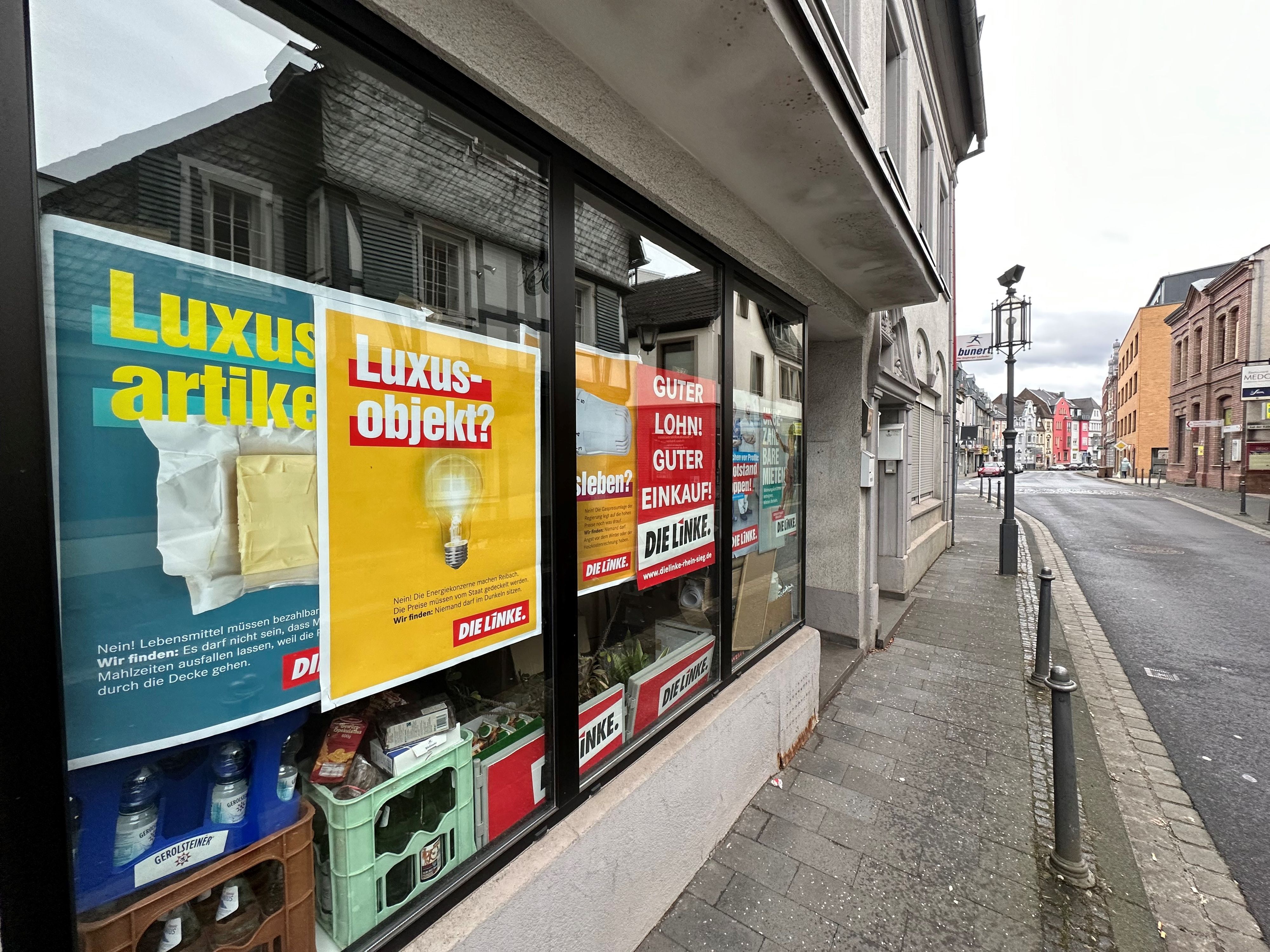 Geschäftstelle der Partei Die Linke in Siegburg in der Mühnenstraße