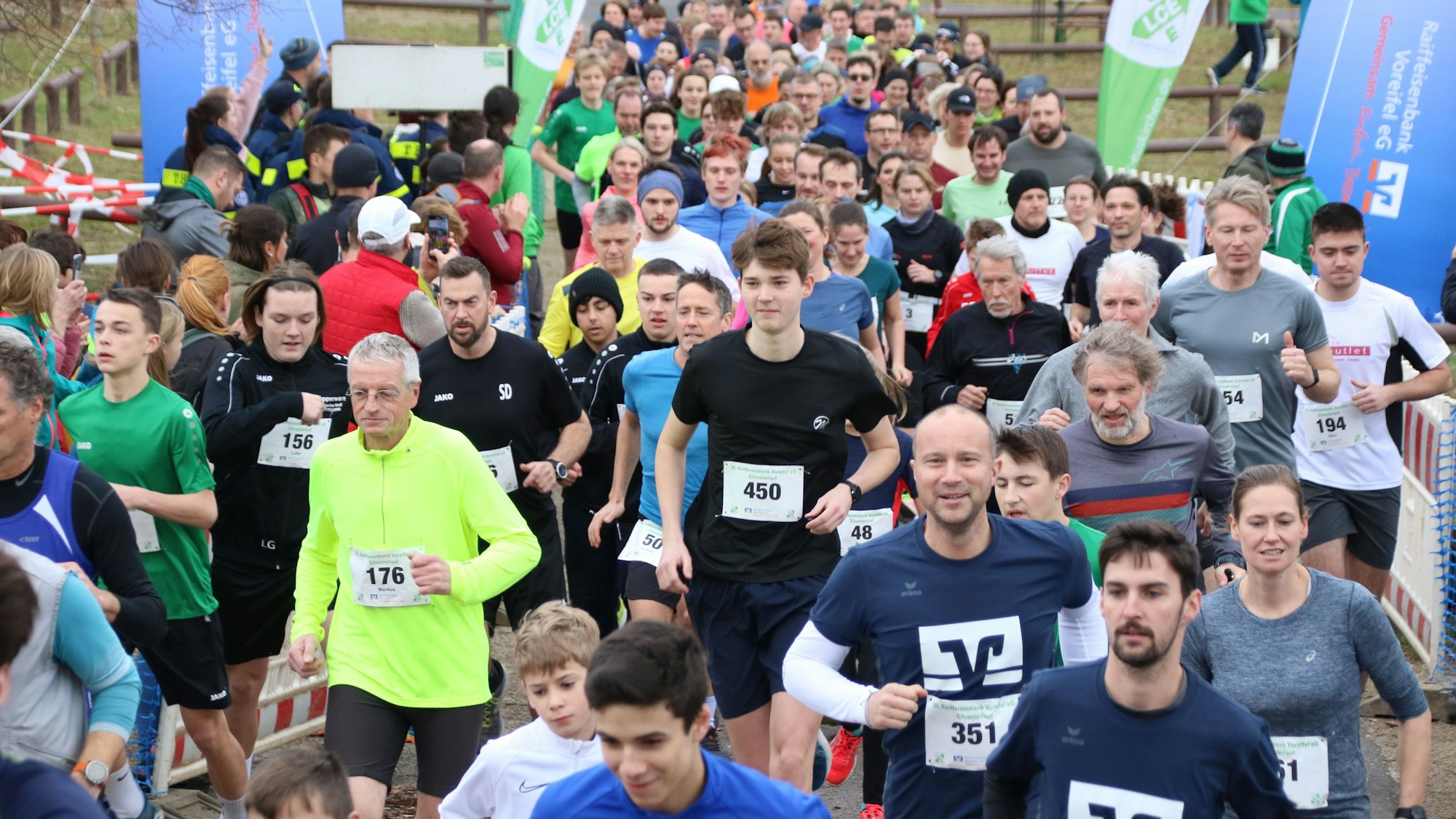 Zahlreiche Läufer starteten beim Jedermannlauf.