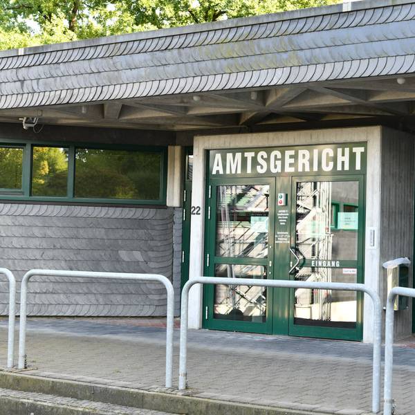 Eingang des Amtsgerichts.