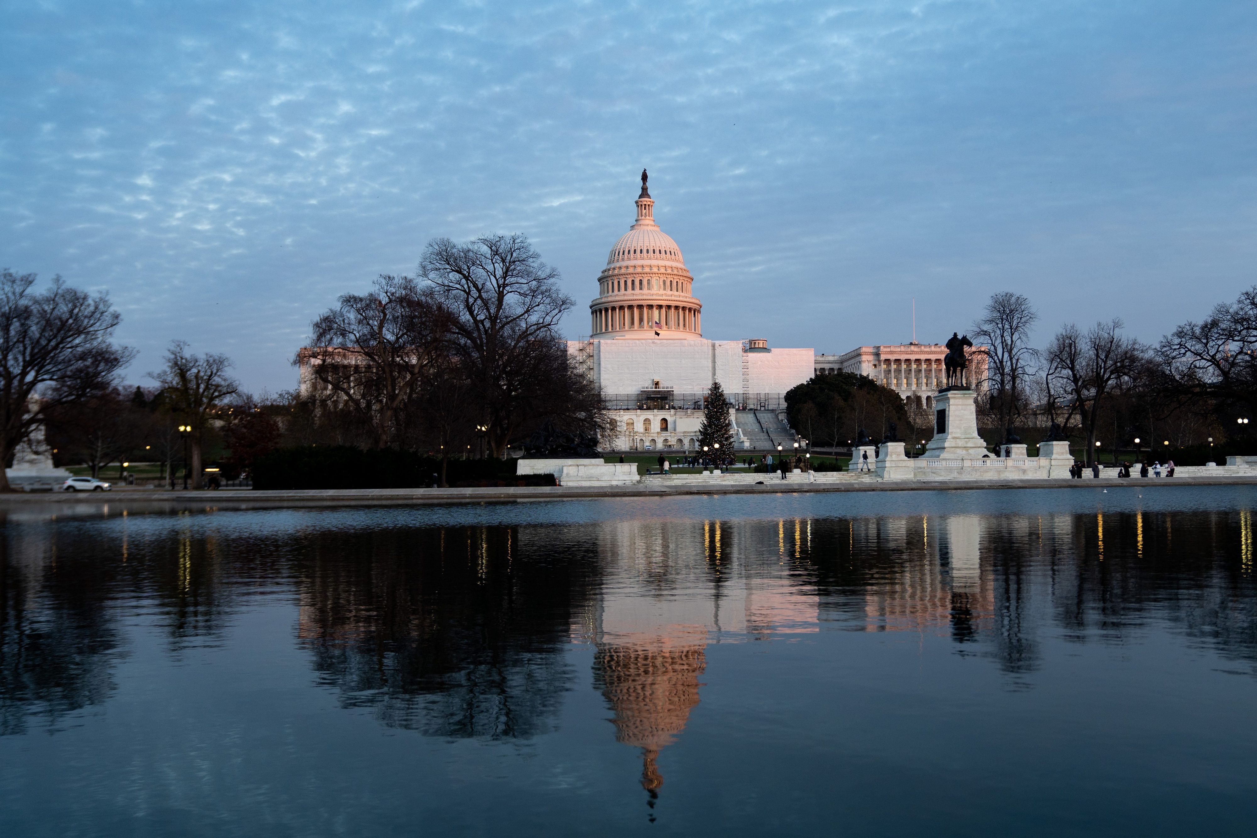 Das Kapitol der Vereinigten Staaten, der Sitz des Kongresses, in Washington.