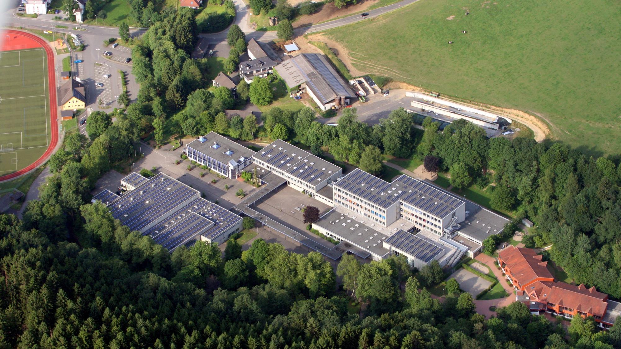 Luftbild von der Gesamtschule Kürten