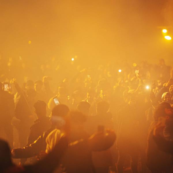 Feiernde in der Kölner Silvesternacht