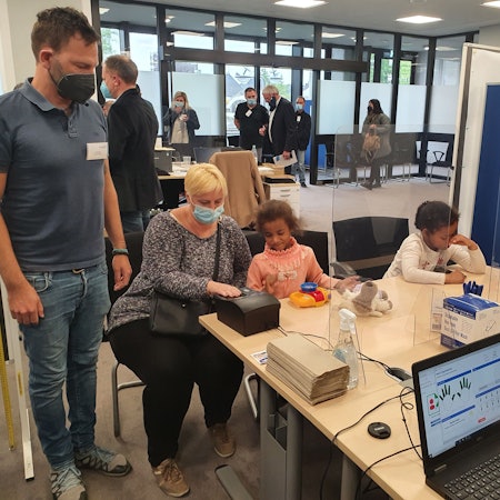 Geflüchtete aus der Ukraine werden biometrisch erfasst.