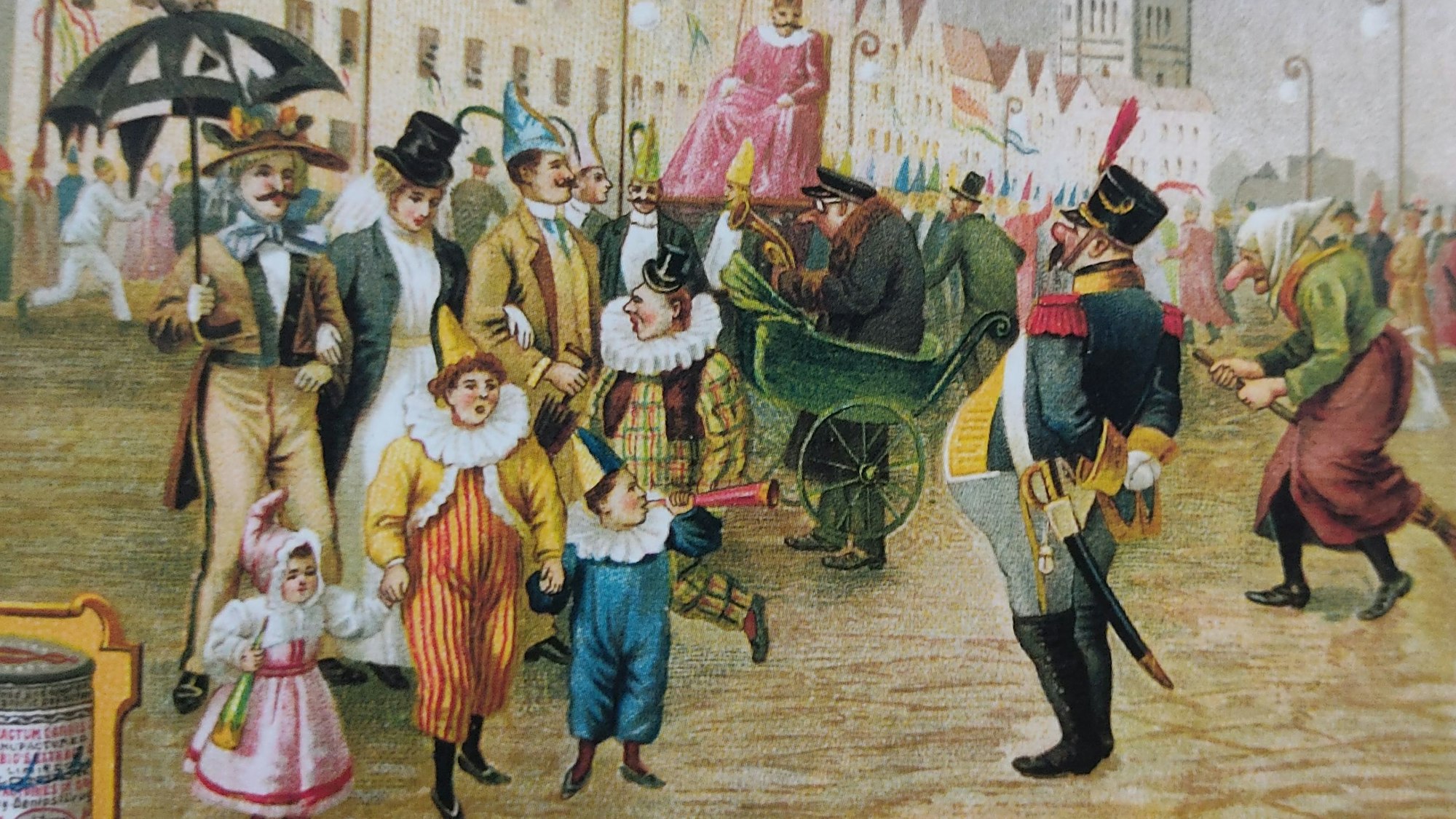 Vor allem die Reichen hatten prunkvolle Kostüme.