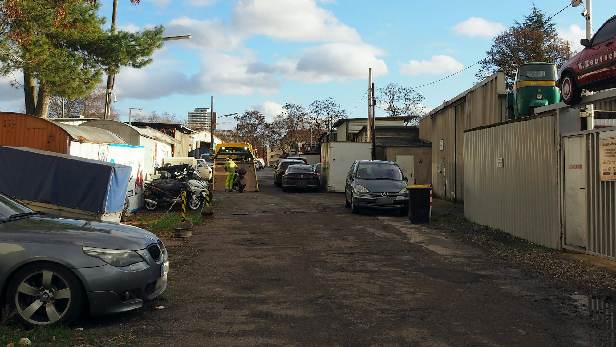 Das Bild zeigt das Gebiet in Zollstock am Gottesweg.