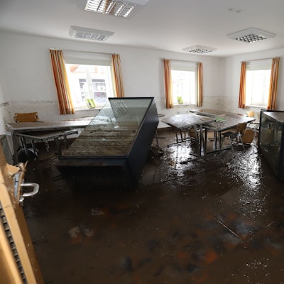 Das Nettersheimer Naturzentrum nach der Flut im Juli 2021.