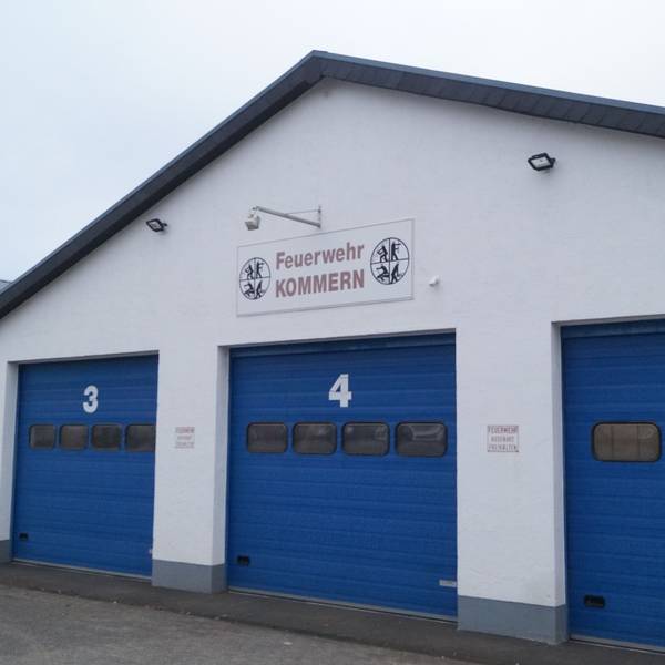 Das Feuerwehrgerätehaus in Mechernich-Kommern.