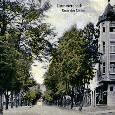 Alte Postkarte Gummersbach Unter den Linden