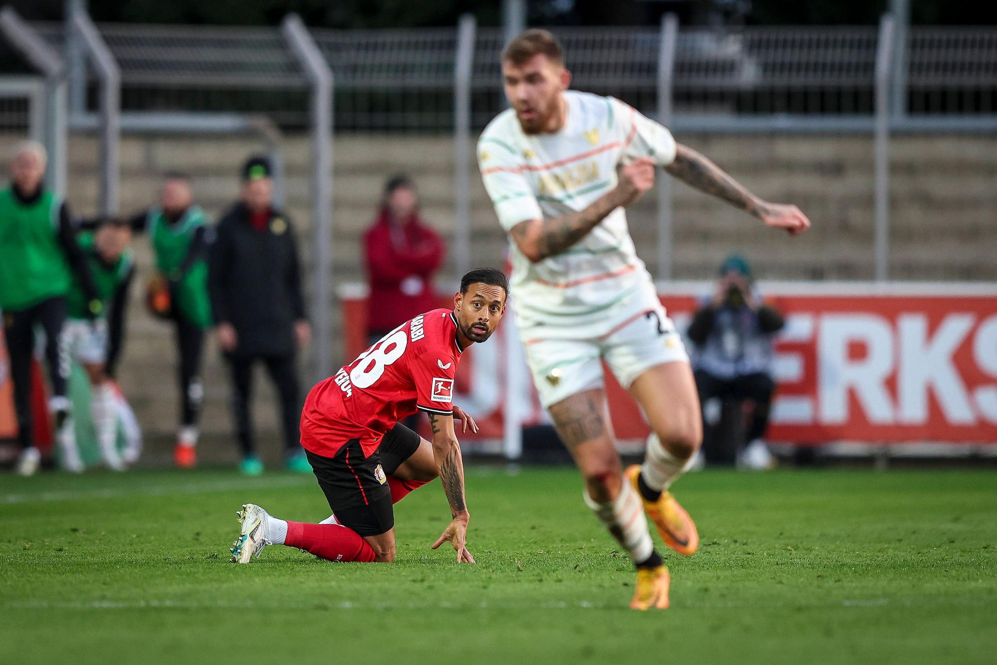 Testspiel Bayer 04 Leverkusen vs. FC Venedig, 07.01.2023 Karim Bellarabi Bayer 04 Leverkusen, 38 Testspiel Bayer 04 Leverkusen vs. Venezia FC am 07.01.2023 im Ulrich-Haberland-Stadion in Leverkusen Nordrhein-Westfalen.