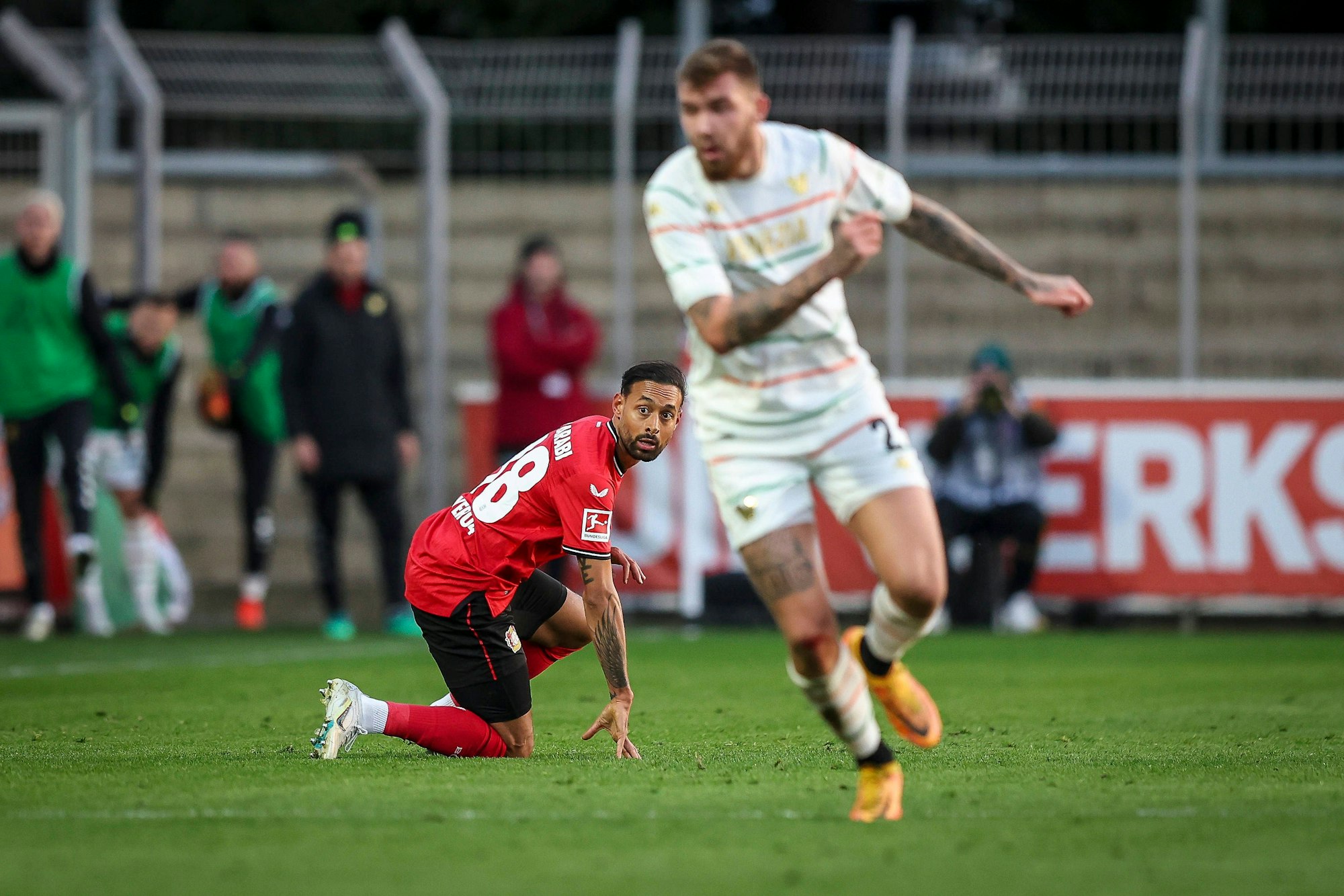 Testspiel Bayer 04 Leverkusen vs. FC Venedig, 07.01.2023 Karim Bellarabi Bayer 04 Leverkusen, 38 Testspiel Bayer 04 Leverkusen vs. Venezia FC am 07.01.2023 im Ulrich-Haberland-Stadion in Leverkusen Nordrhein-Westfalen.