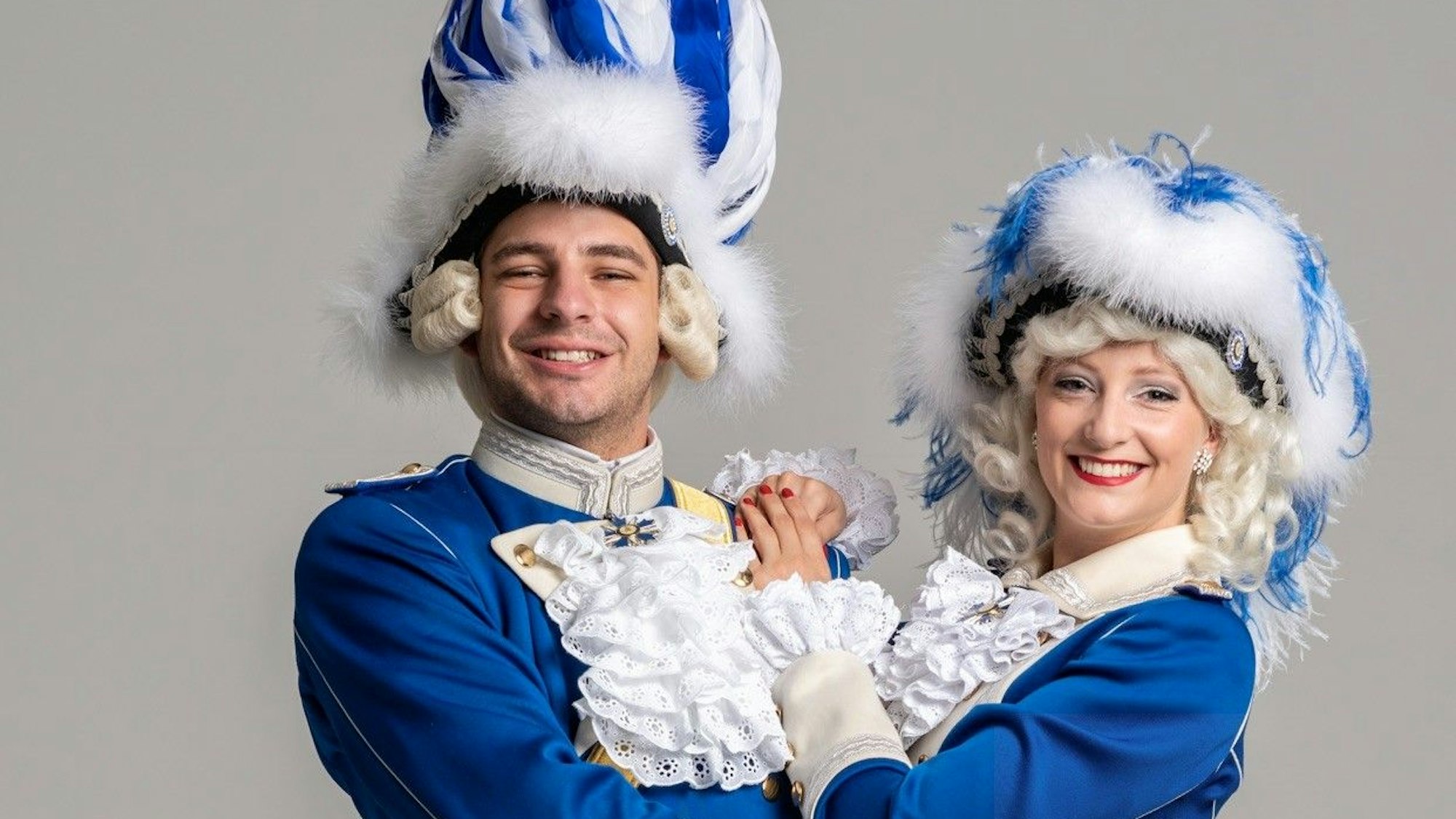 Das Tanzpaar der Blauen Funken.