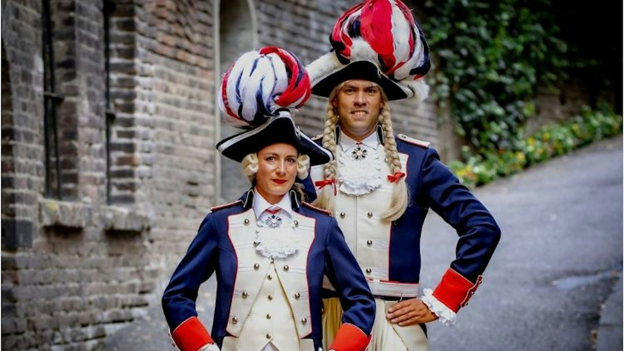 Das Tanzpaar der Damengarde.