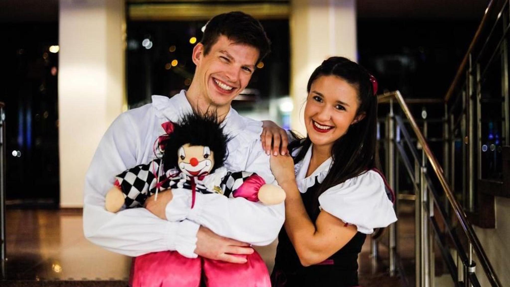 Das Tanzpaar der Hoppemötzjer.