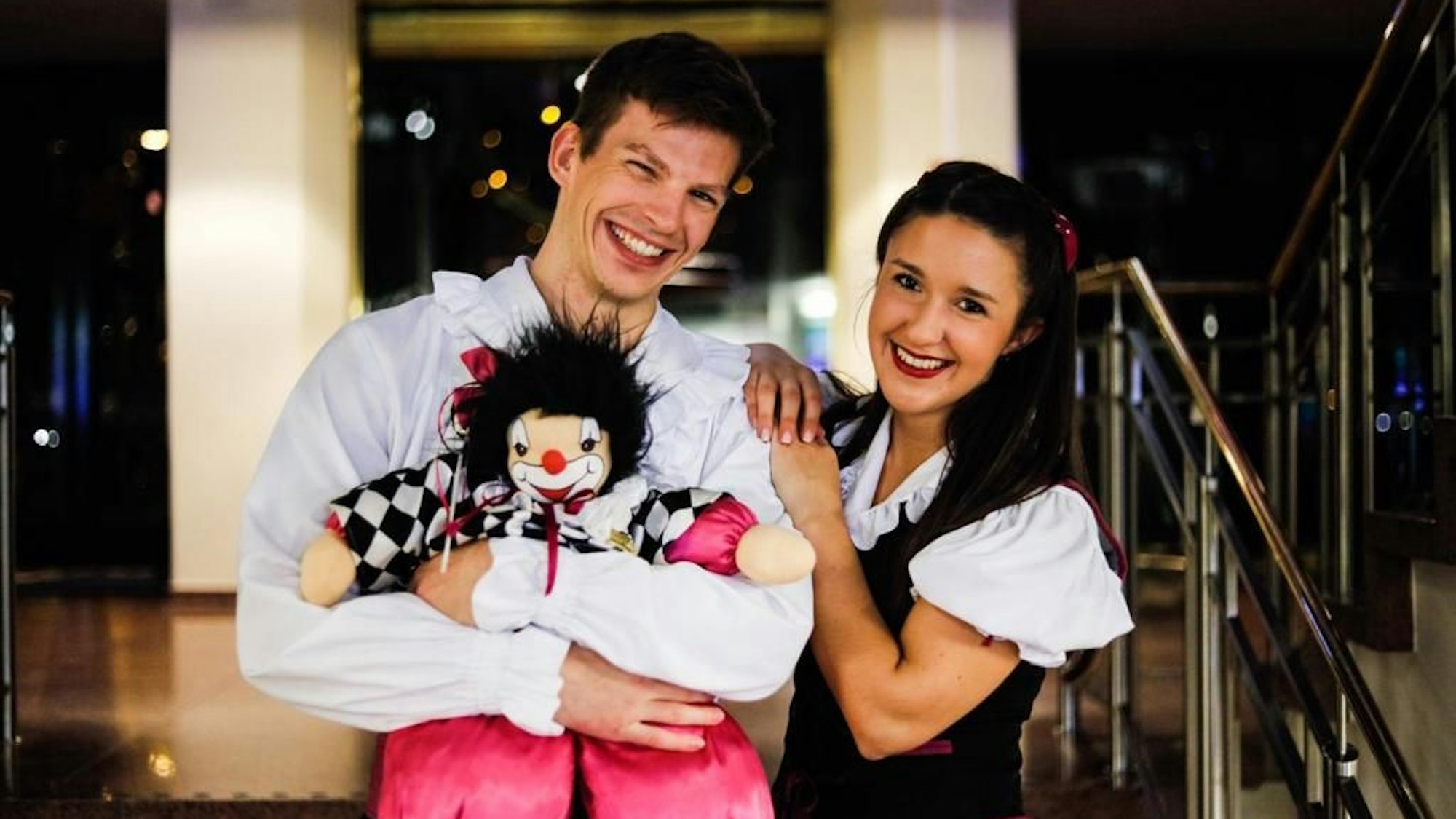 Das Tanzpaar der Hoppemötzjer.