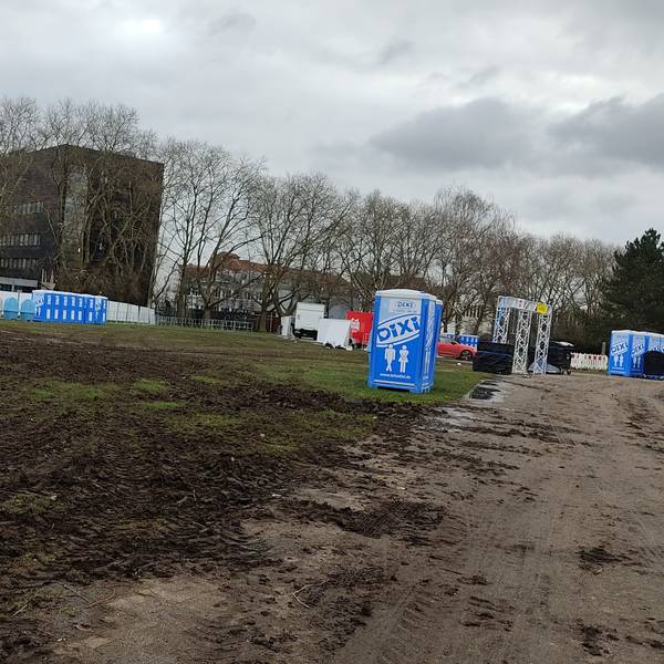 Die Ausweichfläche auf der Zülpicher Straße 2022.