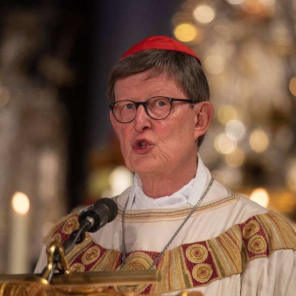 Der Kölner Kardinal Rainer Maria Woelki spricht während eines morgendlichen Gottesdienstes