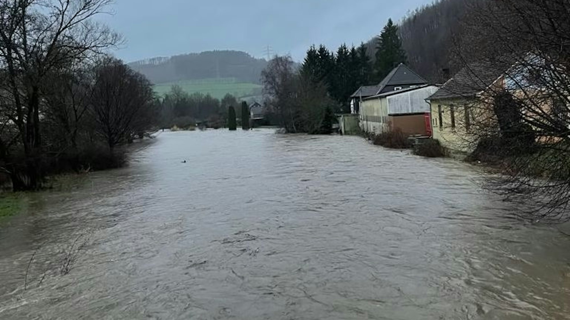 Die Agger bei Brunohl am Donnerstagnachmittag.