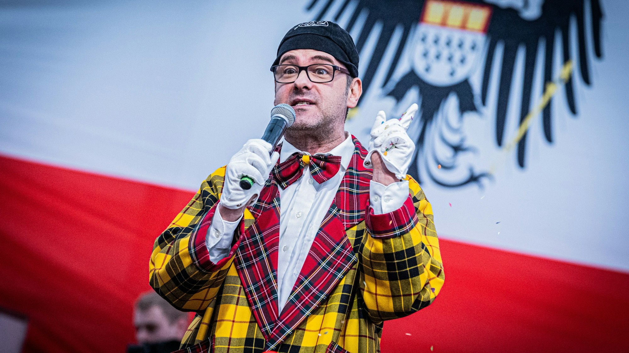 Viel Applaus in den Sälen erhält Marc Metzger für seine Rede.