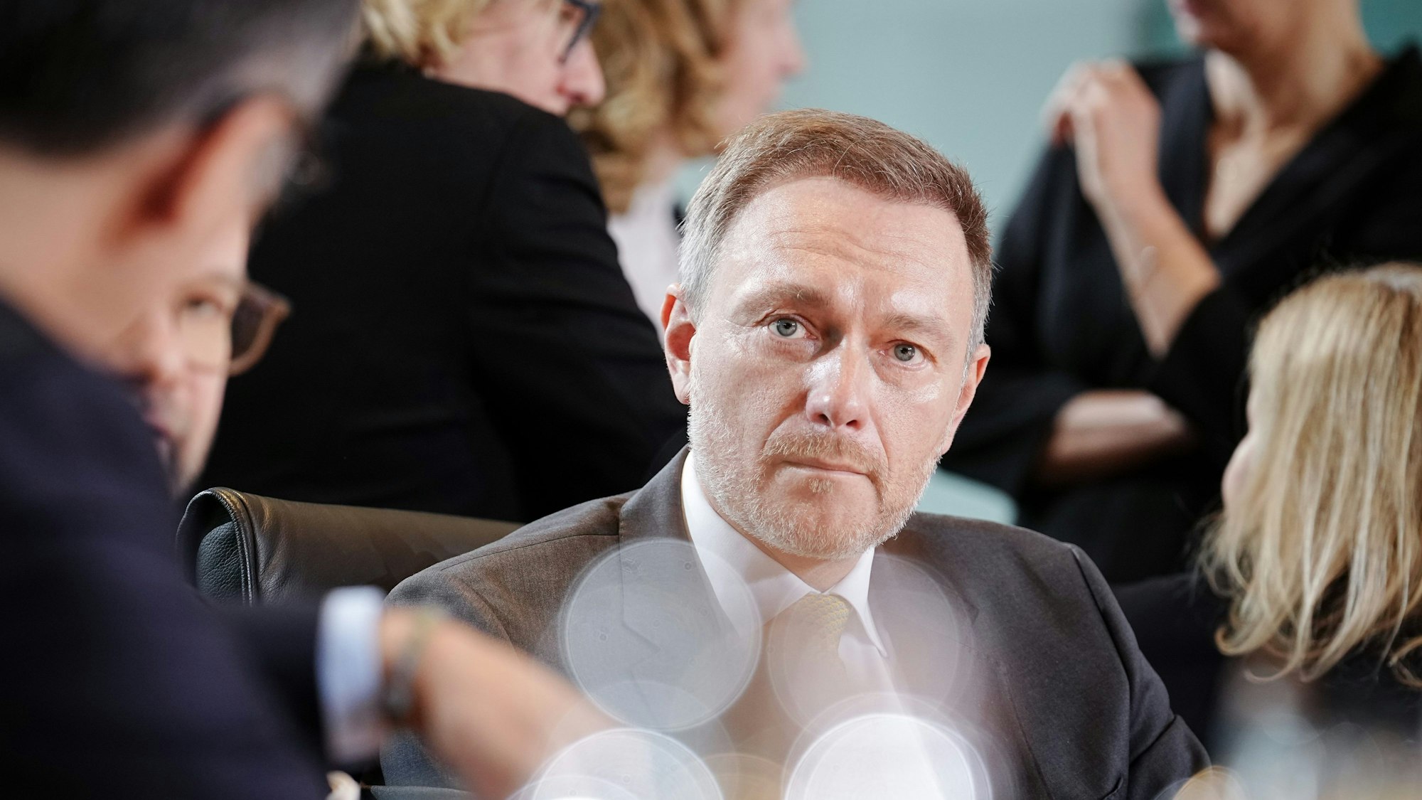 Christian Lindner (FDP) bei einer Kabinettssitzung