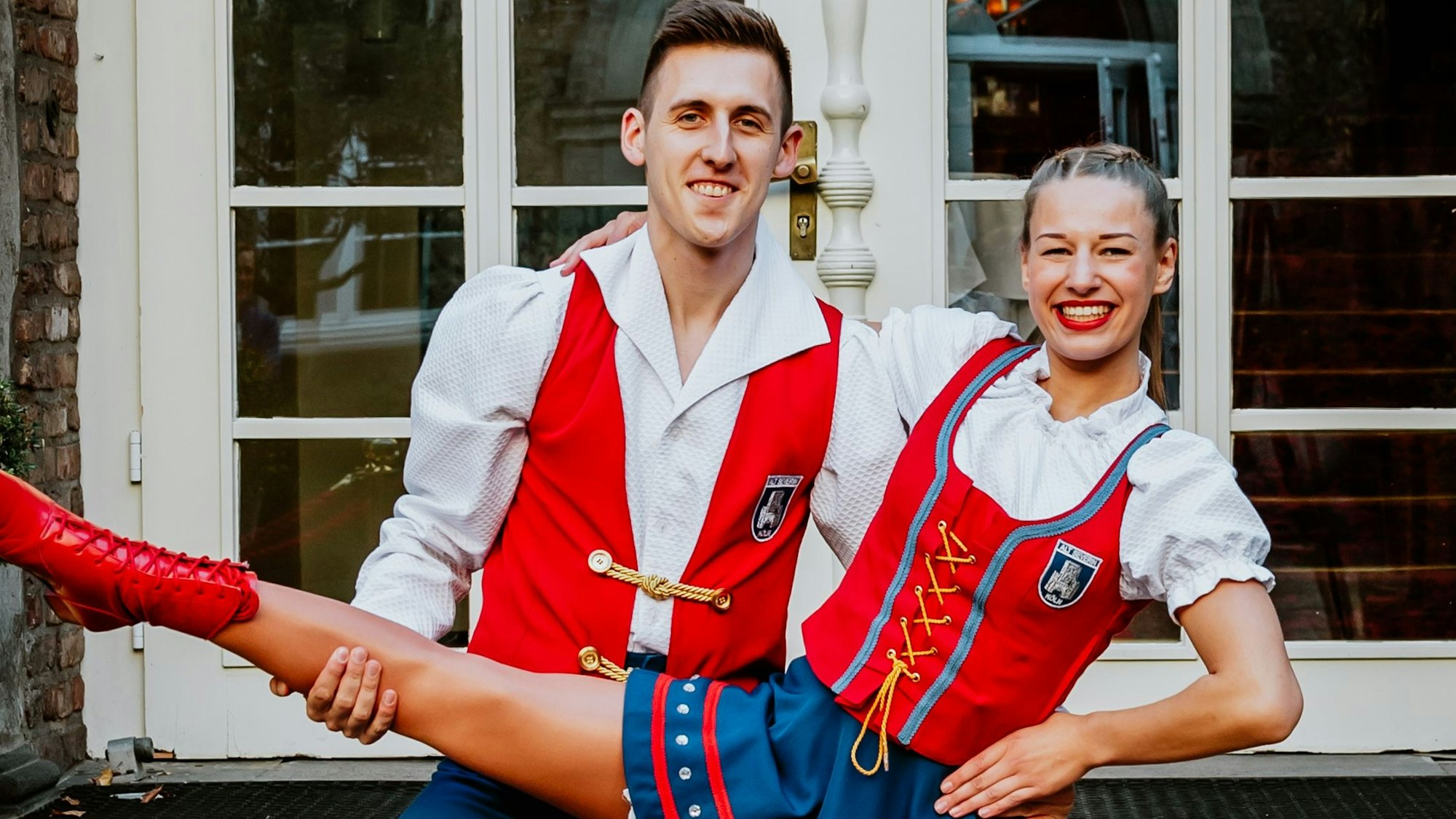 Das Tanzpaar der Winzer und Winzerinnen