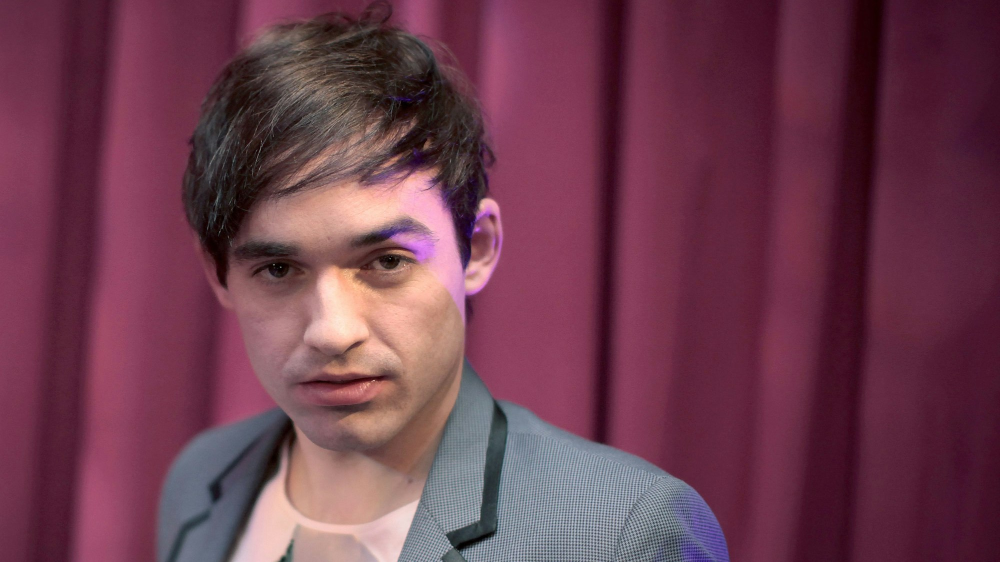 Sänger Daniel Küblböck bei einem Fototermin.