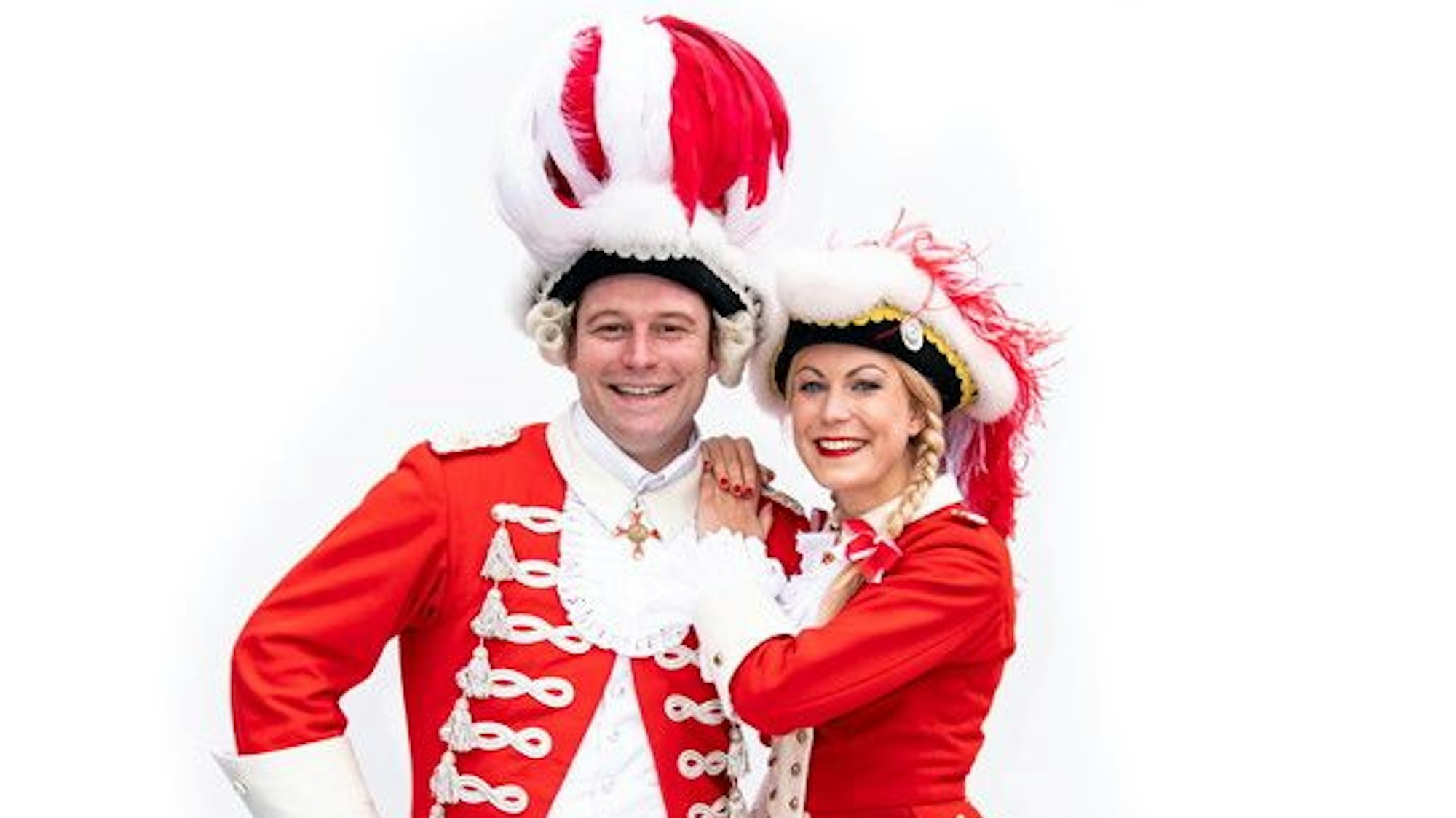 Das Tanzpaar der Roten Funken