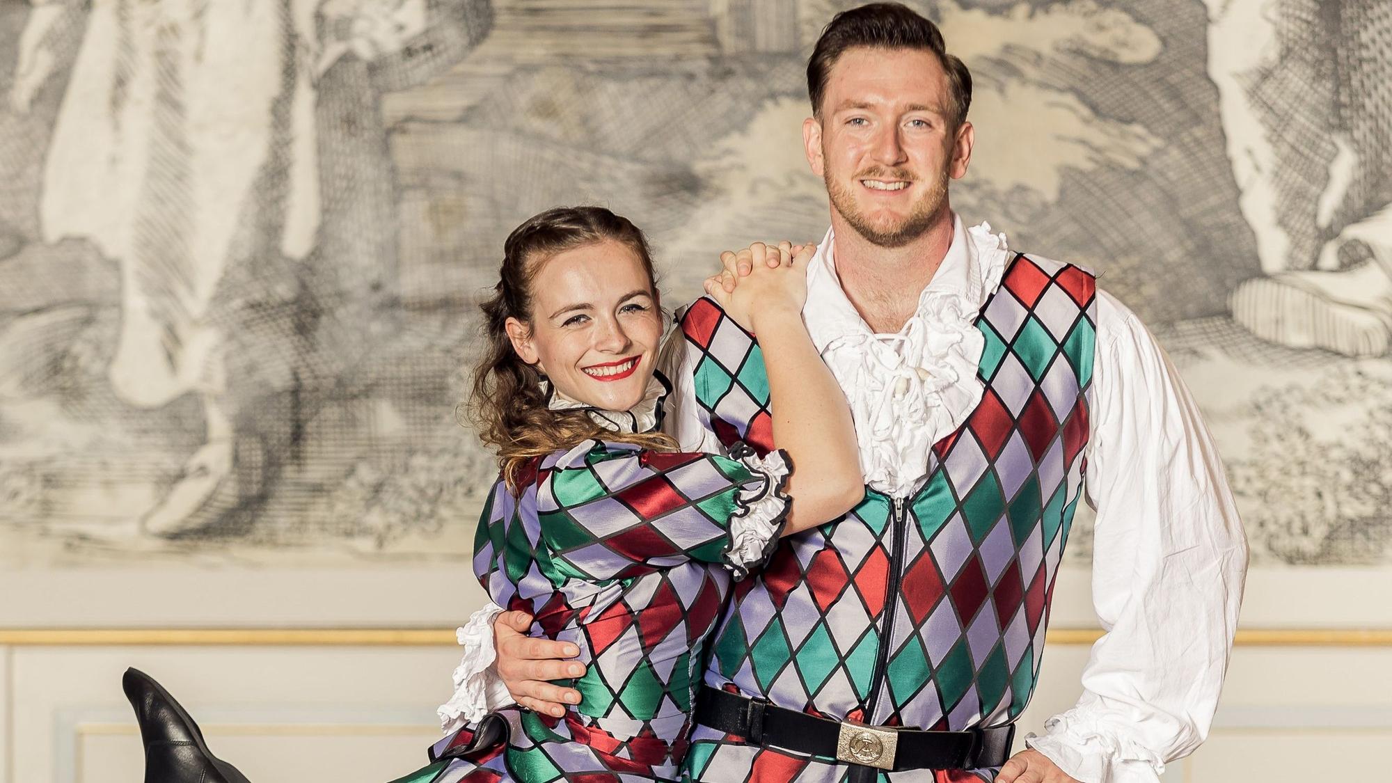 Das Tanzpaar der Kölsche Harlequins