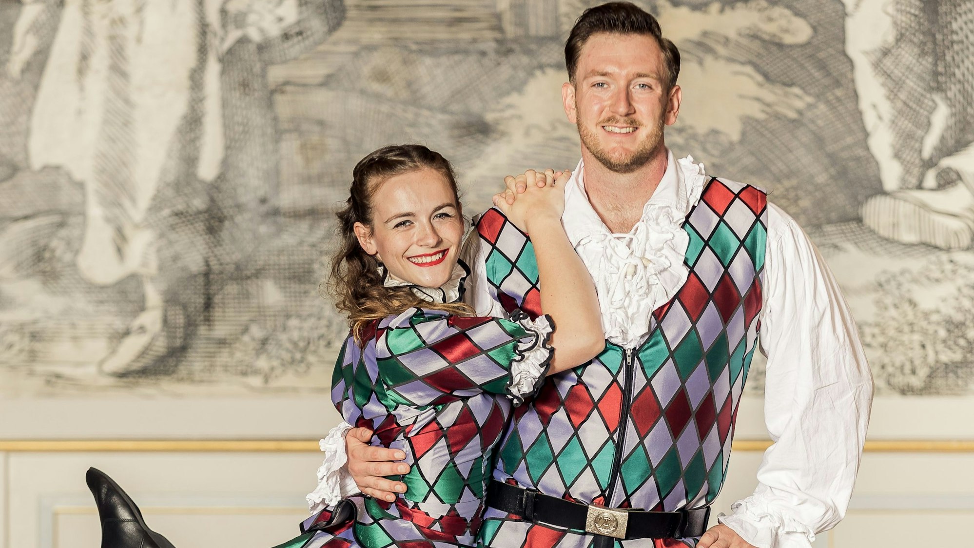 Das Tanzpaar der Kölsche Harlequins