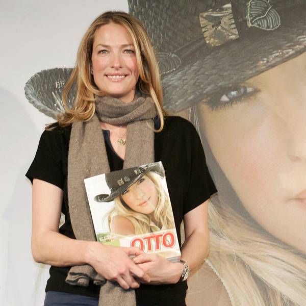 Tatjana Patitz auf einem Fototermin in Hamburg.