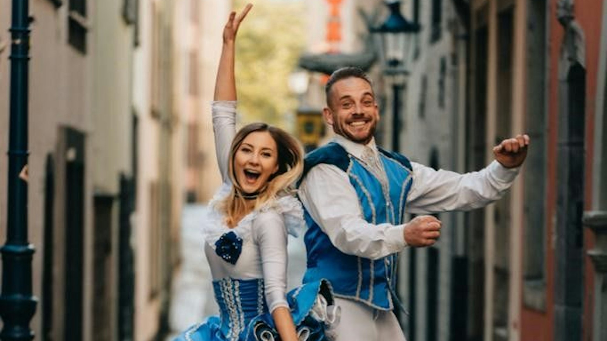 Das Tanzpaar der Kölner Rheinveilchen