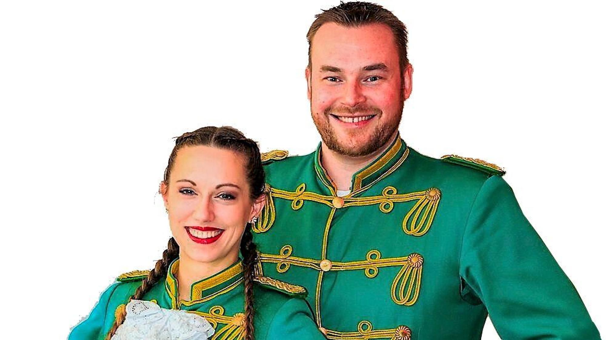 Das Tanzpaar der Rezag Husaren