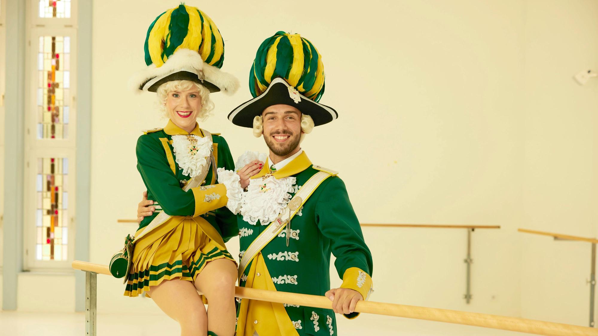 Das Tanzpaar der Ehrengarde