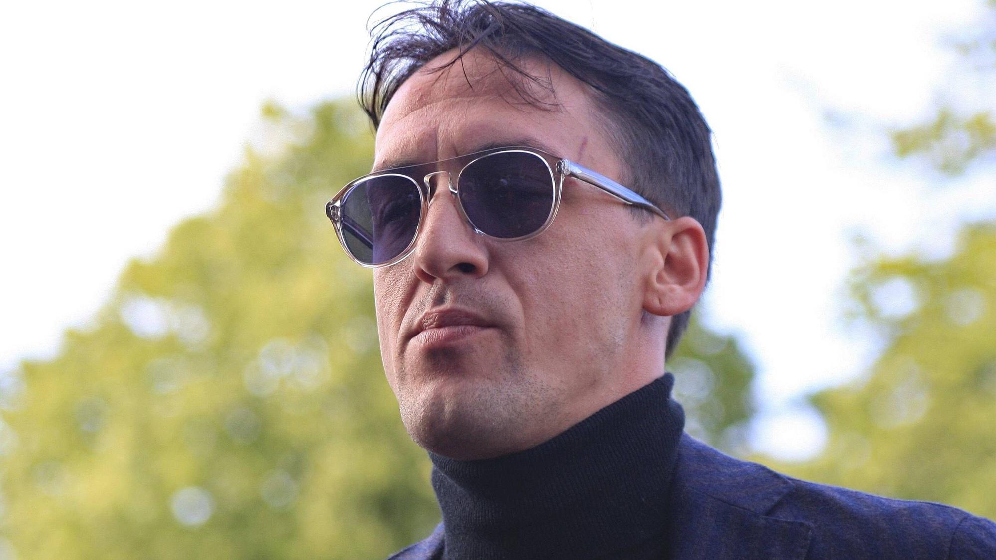Artur Smoljaninow bei einem Filmfestival im Jahr 2017. Der Schauspieler ist auch als „Russlands Rambo“ bekannt.