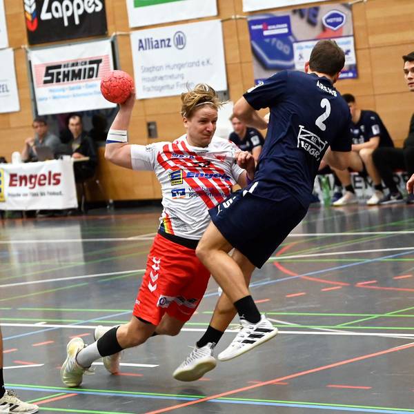 14.01.2023, Handball-Longericher SC köln-Gladbeck
links: Joscha Rinke (Longerich)
Foto: Uli Herhaus