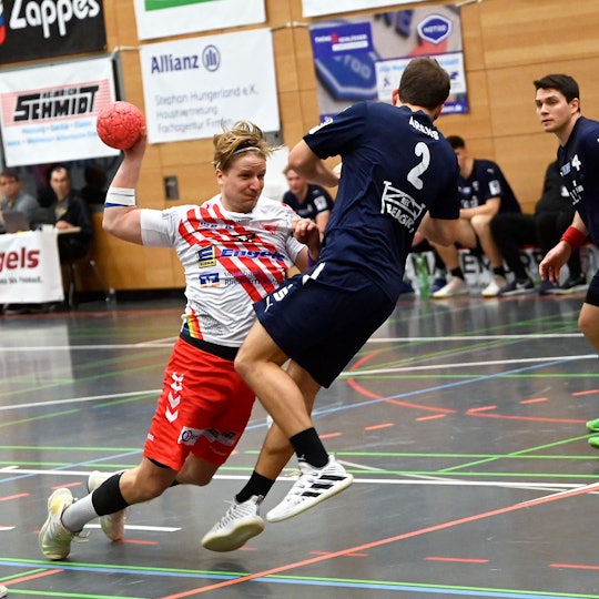 14.01.2023, Handball-Longericher SC köln-Gladbeck
links: Joscha Rinke (Longerich)
Foto: Uli Herhaus