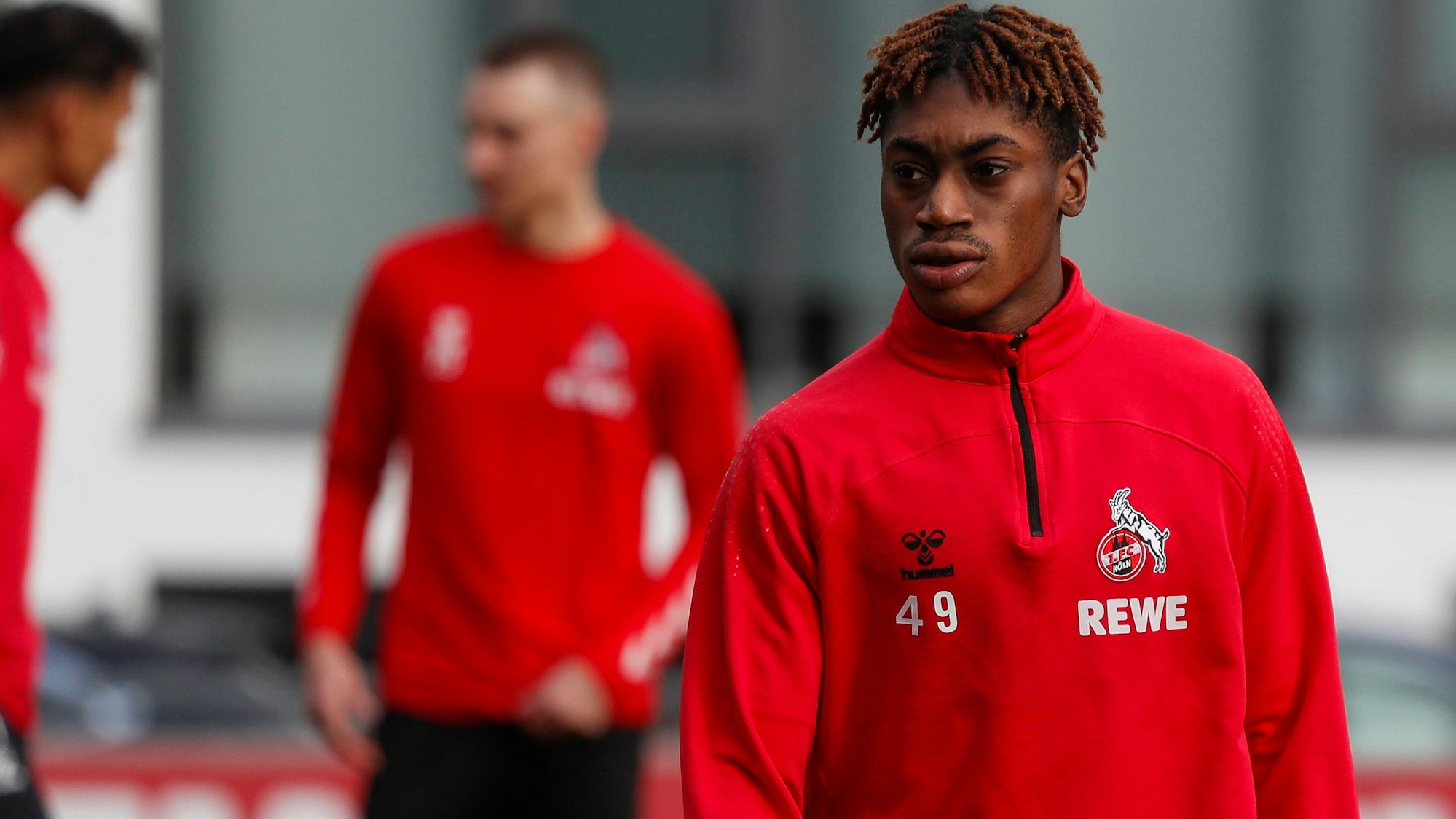 1. FC Koeln Training, 13.01.2023, Geissbockheim, Koeln Justin DIEHL 1. FC Koeln, 49, 1. FC Koeln Training, am 13.01.2023, Geissbockheim, Koeln DFL regulations prohibit any use of photographs as image sequences and/or quasi-video *** BEAUTIFULxSPORTS/Meuselx