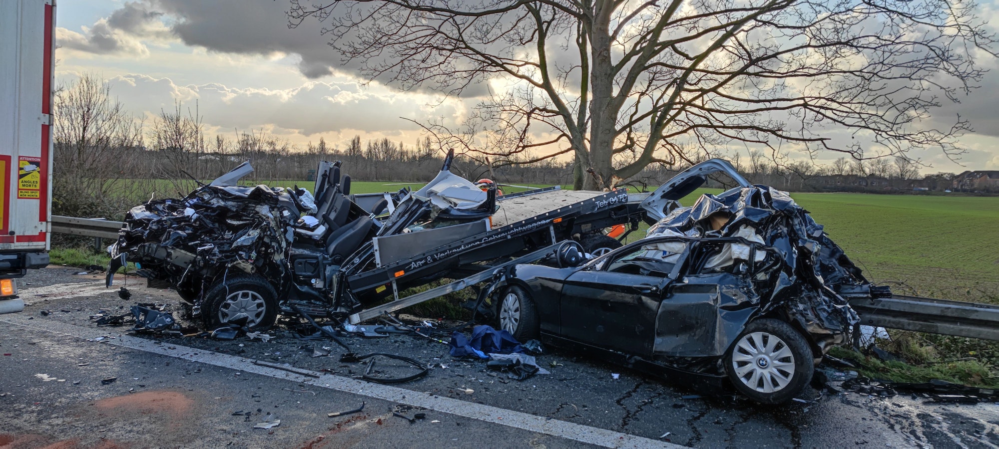 Schwerer Unfall auf der A57