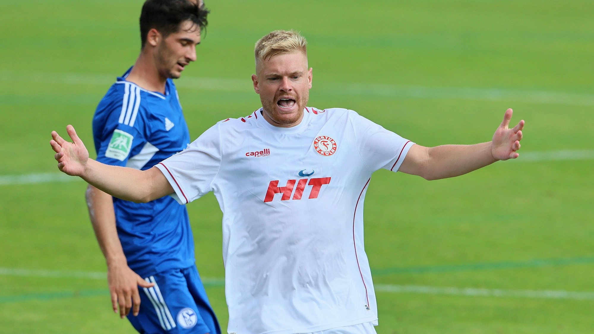 SC Fortuna Köln vs. Schalke 04 II, 4.Liga,
Lars Lokotsch (Fortuna), 20.08.2022, Bild: Herbert Bucco