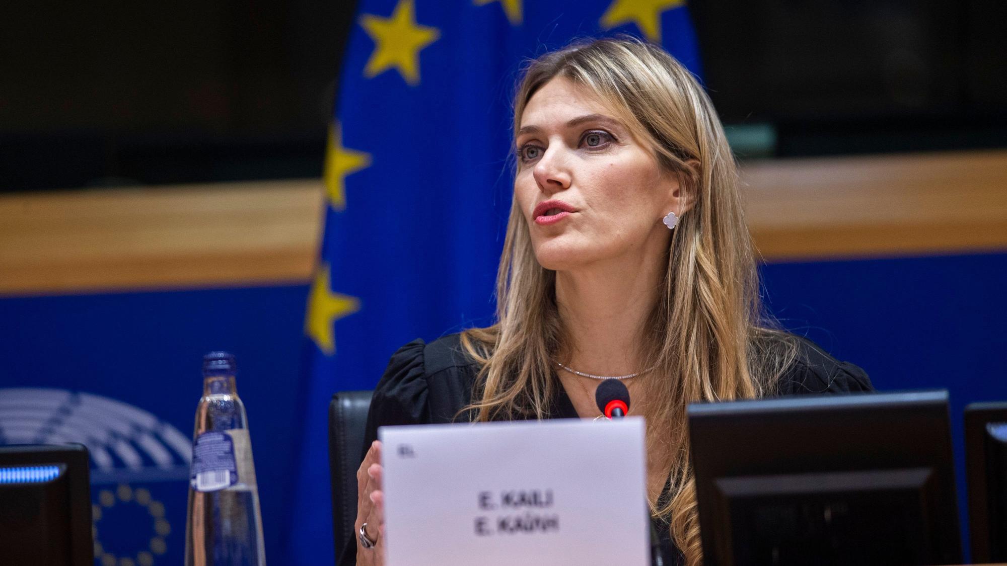 ARCHIV - 07.12.2022, Belgien, Brüssel: Die dmalige Vizepräsidentin des Europäischen Parlaments, Eva Kaili