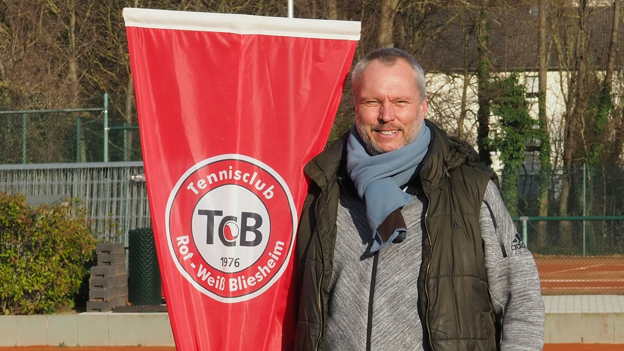 Vorsitzender Oliver Reker des Tennisclubs Rot-Weiß Bliesheim.