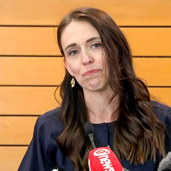 Unter Tränen gibt Jacinda Ardern am 19. Januar ihren Rücktritt als Premierministerin von Neuseeland bekannt.