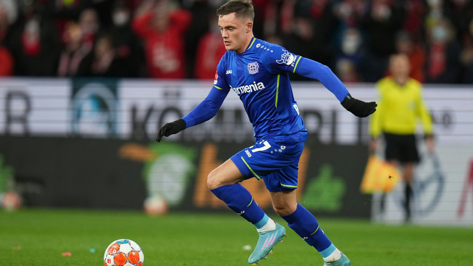 Fußball: Bundesliga, Bayer Leverkusen, Florian Witz steht vor seinem Bundesliga-Comeback. (zu dpa: «Nationalspieler Wirtz vor Bundesliga-Comeback: «Spezielle Qualität»») Foto: Thomas Frey/dpa +++ dpa-Bildfunk +++