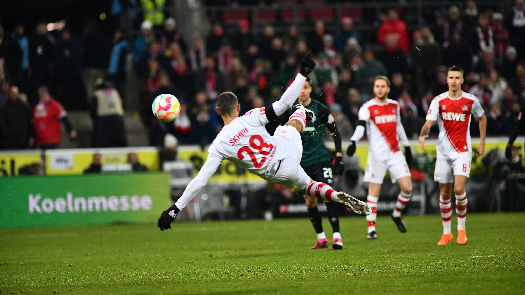 GERMANY, COLOGNE - JANUARY 21, 2023: Ellyes Skhiri/ The match of Women Bundesliga 1.FC Koeln vs SV Werder Bremen PUBLICATIONxNOTxINxRUS Copyright: xVITALIIxKLIUIEVx