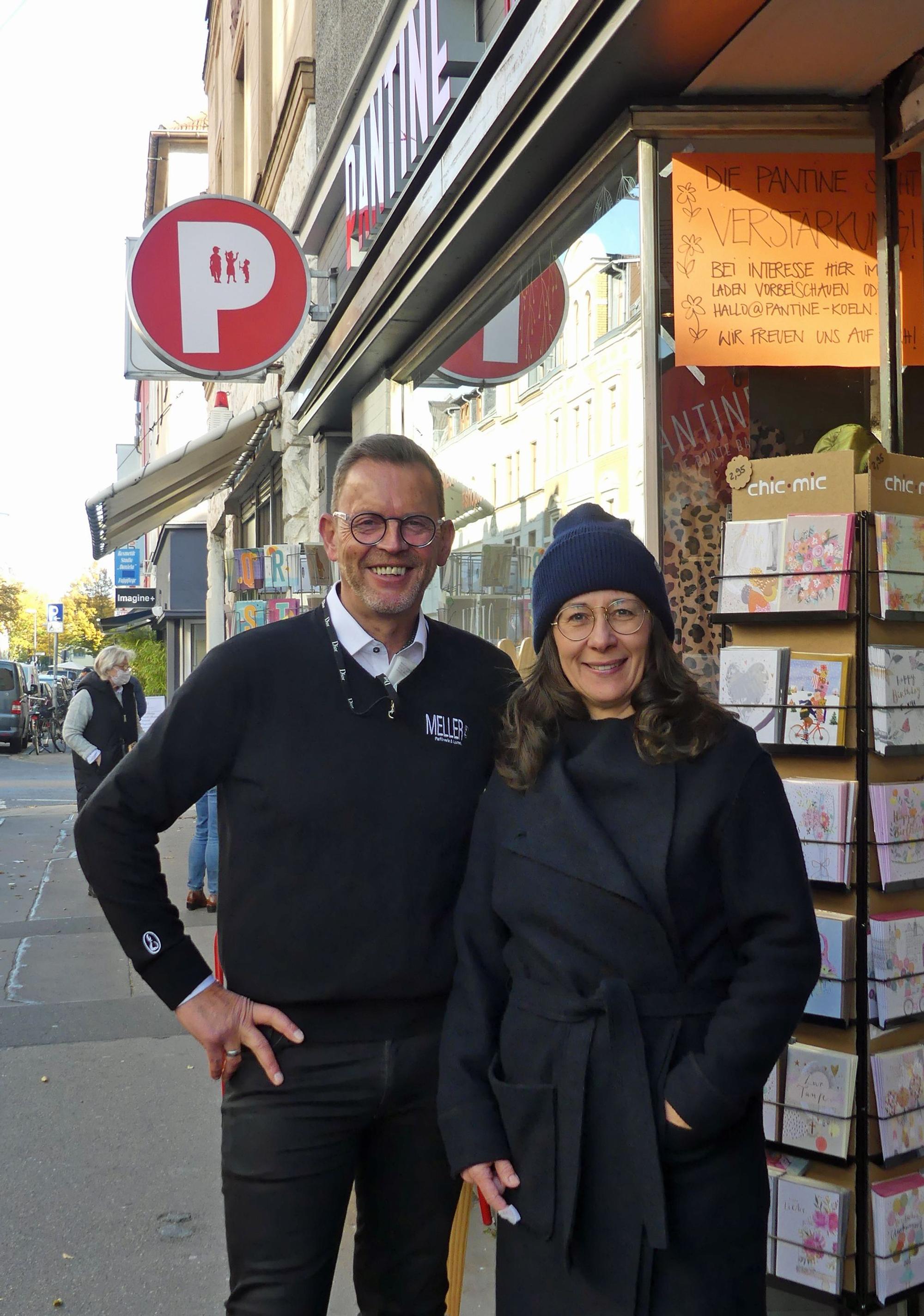 Heinz-Josef Meller und Heike Sommnitz von der IG Wir in Neuehrenfeld.
